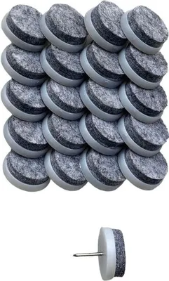 Produktbild von Bodenschutz Filzgleiter zum Einnageln Ø 24 mm, geräuschdämmend, 40 Stück