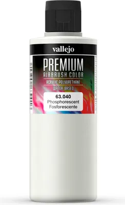 Premium Color Fluorescent Vallejo 63040 Phosphorescent 200ml Airbrush Farbe