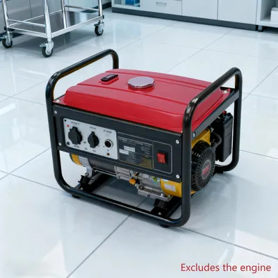 Zdjęcie produktu dla Zbiornik paliwa – prostokątny – pojemność 15 l (4 gal) – wymiary 54,8×36×10 cm – do generatorów jednocylindrowych – kolor czerwony