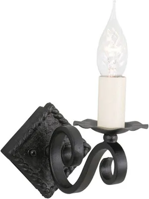 Produktbild von Elstead Rectory Wandleuchte E14 11cm Schwarz