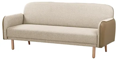 Produktbild von home24 Schlafsofa - Beige - Massivholz - Textil - 198 x 89 x 83 cm