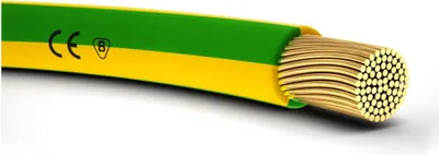 Productafbeelding van H05V-K (LgY) 1, installatiekabel, geel-groen, 100 meter