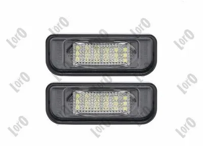 Obrázok produktu pre 2x ABAKUS L54-210-0011LED Osvetlenie poznávacej značky vhodné pre MERCEDES-BENZ trieda S, limuzína (W220) LED