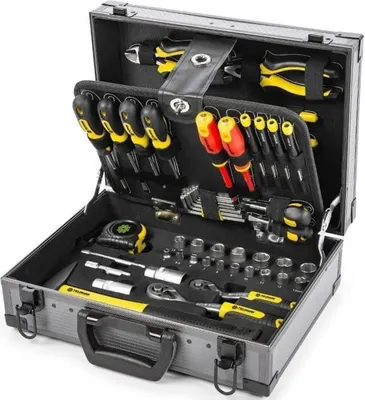 Immagine prodotto di Valigetta porta attrezzi, Fieldmann FDG 5021-114R, 138 pezzi, valigetta in metallo