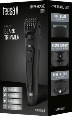 Zdjęcie produktu dla Maszynka do golenia brody, Trimmer Hypercare T200 Teesa, kolor czarny