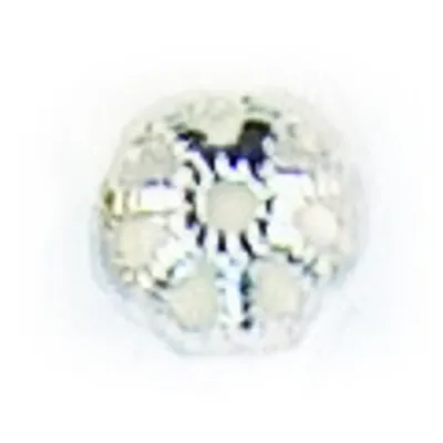 Produktbild von Perlkappen in Platinfarbe, 6 mm Durchmesser, für Schmuckbasteln