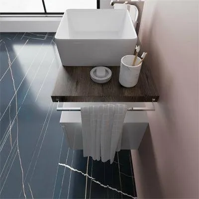 Productafbeelding van Handdoekhouder 'Linea', chroomkleurig metaal, 40 cm