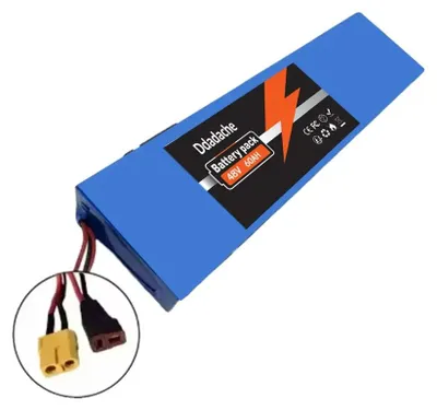 Immagine prodotto di Batteria agli ioni di litio, capacità di 60000 mAh, compatibile con veicoli elettrici, configurazione 13S4P, connettore XT60