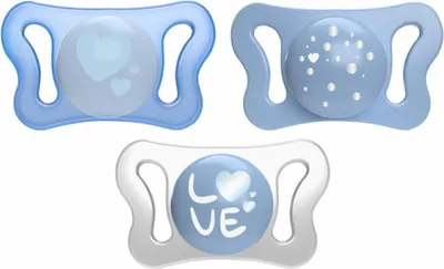 Productafbeelding van Siliconen fopspeen Physioforma Micro, 2 stuks, 0-2 maanden, Chicco, blauw