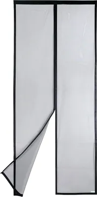 Productafbeelding van Famanu magnetisch vliegenhor - Insectenbescherming voor balkondeuren, 90x210 cm, zwart