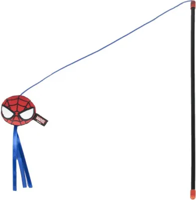 Produktbild von Spiderman Spielangel für Katzen – Fördert Bewegung & Jagdinstinkt
