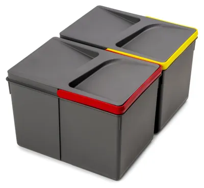 Produktbild von Set von 2 Recyclingbehältern für Küchenschubladen