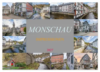 Produktbild von Monschau Impressionen (Wandkalender 2027 DIN A2 quer), CALVENDO Monatskalender
