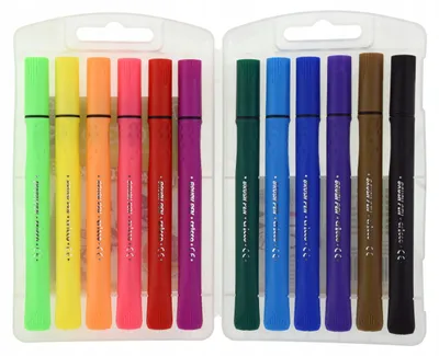 Produktbild von Cricco Neon Filzstifte Pinselspitze Set 11+1 Farben