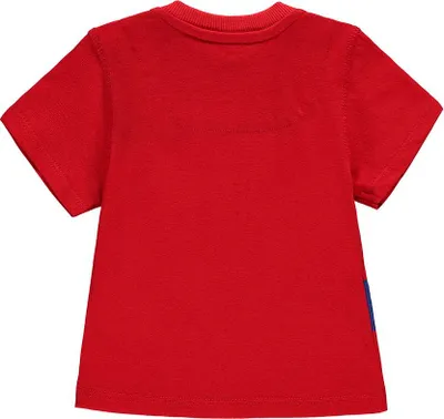 Produktbild von Kanz Jungen Kurzarm T-Shirt, 100 % Baumwolle, Rot, mit Front-Aufdruck