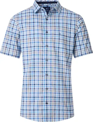 Produktbild von Redmond - Comfort Fit - Herren Freizeithemd Kurzarm (251070999), Größe:XL, Farbe:Blau(10)
