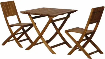 Produktbild von SIENA GARDEN Falun SET Klappstuhl Tisch 3tlg J01341