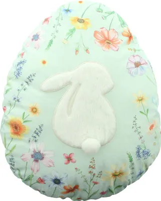 Produktbild von Dekokissen Osterei, Kunstfell, 100% Polyester Maße: 33 x 43 cm