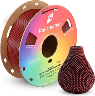 Image de Panchroma™ PLA Dual Matte, Couleur:Shadow Red (Black-Red), Taille du filament:1.75mm, Poids:1 kg