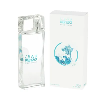 Produktbild von KENZO L'Eau, Frauen, 100 ml, Nicht nachfüllbare Flasche, Grüner Pfeffer, Lotus, Minze, Yuzu, Zedernholz, Weißer Moschus, Spray