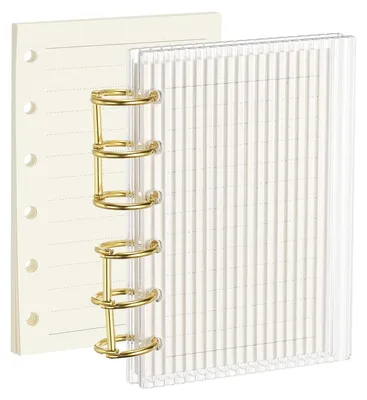 Imagen del producto de Cuaderno A7 con 6 anillas y cubierta transparente