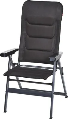 Produktbild von Premium Sessel Schwarz mit integrierter Kopfstütze, 7-fach verstellbar, 120 kg Tragkraft