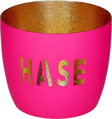 Image de Gift Company Photophore Madras M, Lapin, Porte-bougie à chauffe-plat, Porte-bougie, Fer, Hot Pink / Gold, H 8.5 cm, 1212304013
