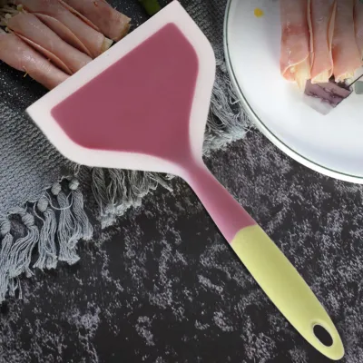 Produktbild von Antihaft-Silikon-Schaufel, Spatel, breiter Wender, Kuchen, Steak, Pizza, Küche, Kochutensilien (grün)