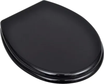 Produktbild von vidaXL Toilettensitz MDF Deckel Schlichtes Design Schwarz