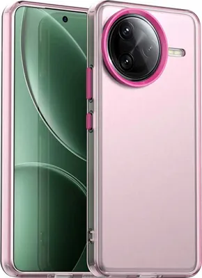 Immagine prodotto di Custodia per Xiaomi Poco F7 Ultra - Cover posteriore Phonesta HardFrost Semi-Trasparente - Rosa opaco