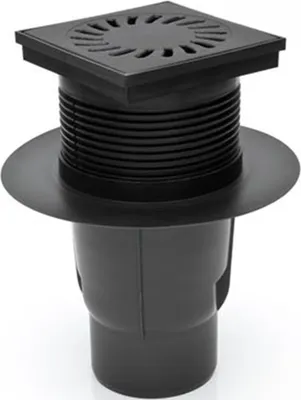 Produktbild von Hofablauf mit Gußeisenrost Belastung bis 1500 kg DN 110 150x150 mm 827 S Li