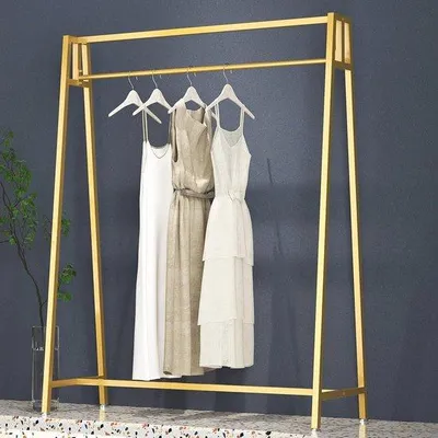 Image de Portemanteau spacieux en acier inoxydable - Étagère robuste au design moderne