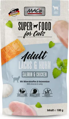 Produktbild von MAC's CAT - Pouch 12x100g | Lachs & Huhn