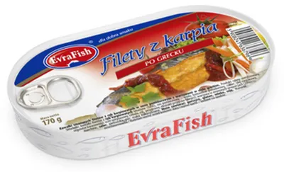 Zdjęcie produktu dla Evra Filet z karpia po grecku 170 g