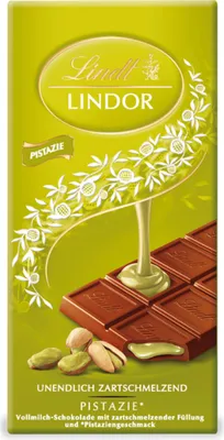 Immagine prodotto di Lindt Lindor Pistacchio al latte con ripieno di pistacchio 100g
