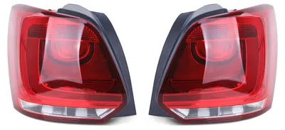 Für VW Polo 6R ab 2009-2014 Rückleuchten Links + Rechts in Rot in der Farbe Rot von Carparts-Online GmbH
