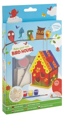 Produktbild von Holz-Vogelhaus-Bastelset