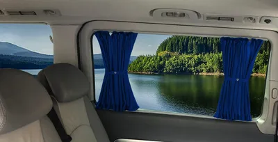 Produktbild von Maß Gardinen für Mercedes V-Klasse W447 L2 (728-V) in Blau