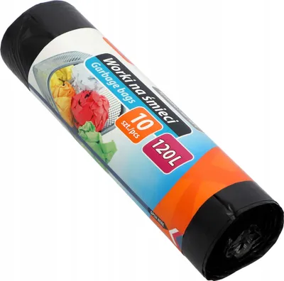 Produktbild von RAVI Müllbeutel, 120L, 10 Stück, Schwerlast Beutel, reißfeste Abfallsäcke, Säcke aus resistenter