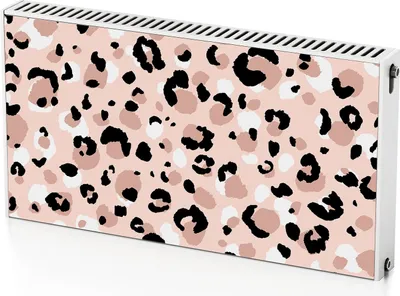 Produktbild von Leopardenillustration – Magnetische Heizkörperabdeckung – 110x60 cm – Magnet Heizkörperabdeckung – 3D Würfel – Heizkörperverkleidung – Magnetische Wandverkleidung – Wetterfest