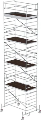 Produktbild von MUNK Rollgerüst mit Doppelplattform 1,35x2,45m Plattform, 10,35m AH