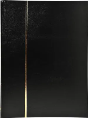 Image de Exacompta Album de timbres simili-cuir 16 p. noires 22,5x30,5 cm Noir 26131E