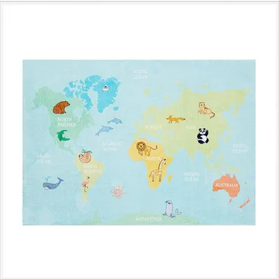 Produktbild von Kinderteppich - Globe Hellblau | Spielfreude!