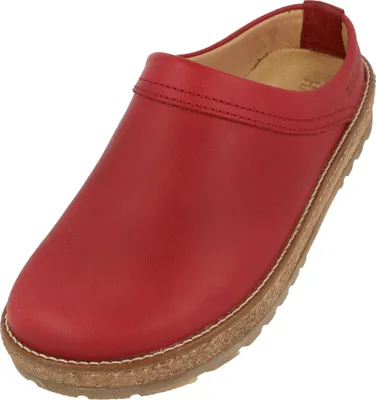 Produktbild von Haflinger Damen Clog Leder Pantoffel Travel-Classic 818010, Größe:40 EU, Farbe:Rot
