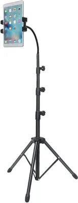 Produktbild von Ibiza SMM20 Tablet und Smartphone höhenverstellbares Stativ mit flexiblem Arm