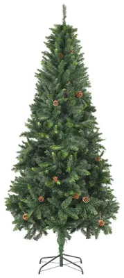 Obrázok produktu pre vidaXL Umelý vianočný stromček so šiškami zelený 210 cm