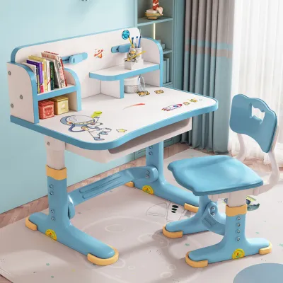 Produktbild von 2024 Upgraded Kinder Tisch und Stuhl Set, höhenverstellbare Kinder funktionale Schreibtisch und Stuhl Set für Kinder 3-16, Kinder Studie Schreibtisch