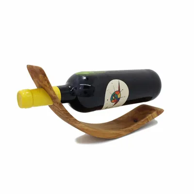 Produktbild von Weinflaschenhalter "Sichelmond" - Weinflaschenständer aus Holz