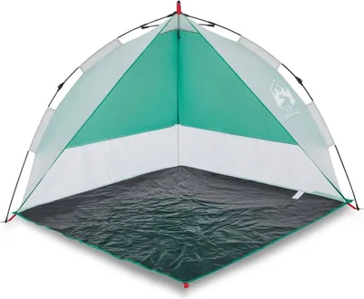 Immagine prodotto di vidaXL Tenda da spiaggia verde mare a sgancio rapido impermeabile