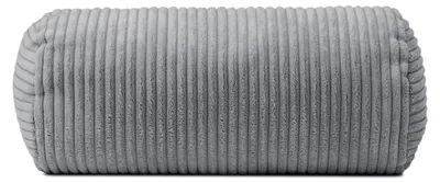 Produktbild von GÖZZE Anafi Kissenrolle weiche Kissenrolle in Cord-Optik mit Synthetikfüllung und Paspel Anthrazit 40 x 20 cm
